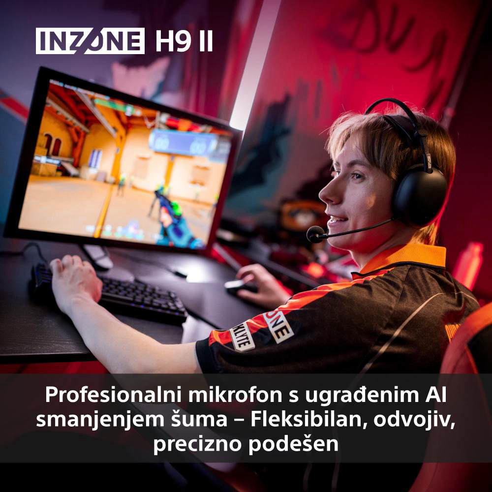 Naglavne gamerske slušalice SONY INZONE H9 II crne